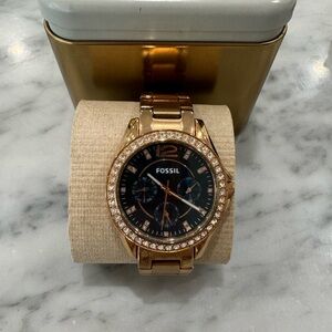 Fossil blue face watch